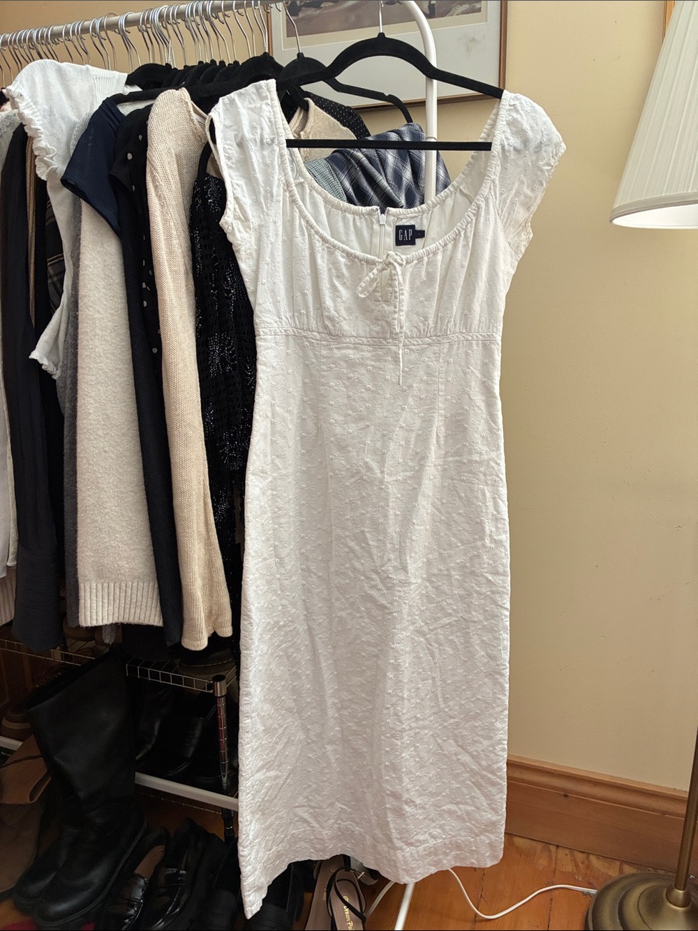 Embroidered Gap Dress